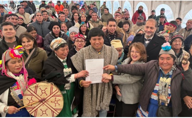 Comunidad mapuche recupera tierras expropiadas en 1898