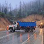 Cierran ruta costera que une Pelluhue y Cobquecura por deslizamientos de tierra tras fuertes lluvias