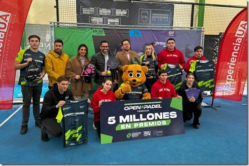 PADEL /Temuco es actualmente la ciudad con más fanáticos de este deporte a nivel nacional: Se estiman cerca de 120 parejas compitiendo por masivos premios durante agosto.