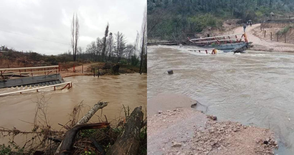 Sistema frontal: Senapred solicita evacuar sectores colindantes al Río Rana en Curanilahue por desborde