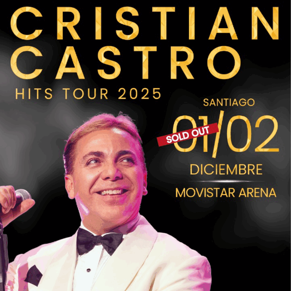 ¡Continúa arrasando! Cristian Castro confirma tercer concierto en Chile en el Gran Arena Monticello