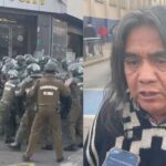 Lonco Víctor Queipul detenido afuera de Gendarmería en Temuco: “esta cuestión es sin llorar”