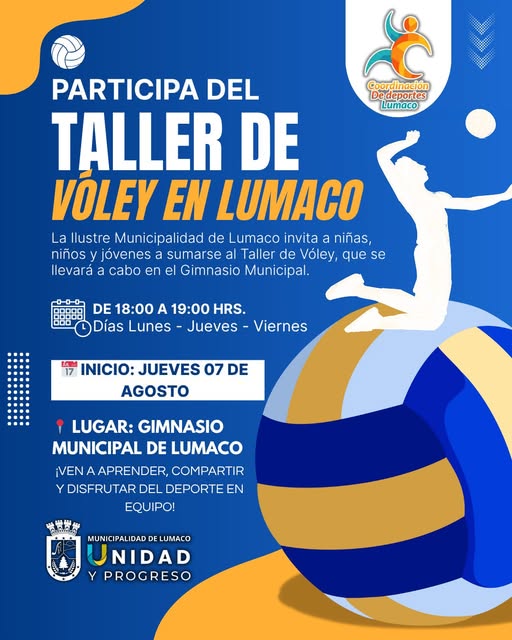 Taller de Vóley en Lumaco
