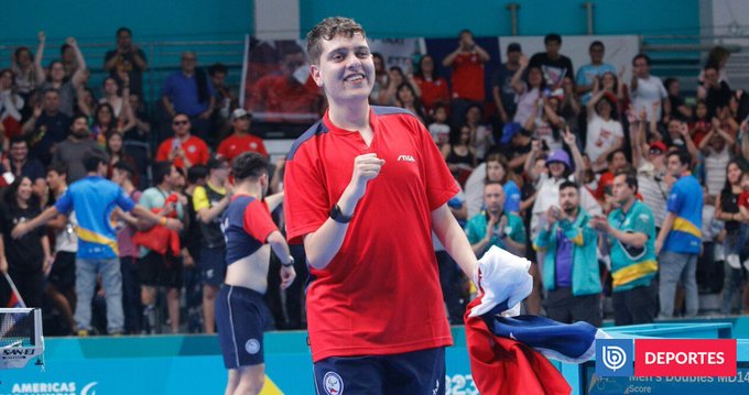 Hito para el deporte chileno: Ignacio Torres es el número 1 del mundo en para tenis de mesa