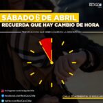 Hoy sábado 6 abril cambio de hora