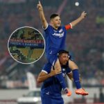 VIDEOS. “Aguante Montillo, fuerza Santino”: la historia detrás del lienzo que emocionó a todo el pueblo azul.