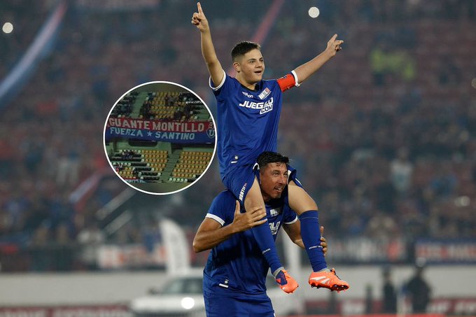 VIDEOS. “Aguante Montillo, fuerza Santino”: la historia detrás del lienzo que emocionó a todo el pueblo azul.