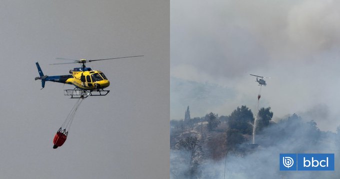 Incendios en Melipilla: uno fue extinguido y otro sigue en combate con 185 hectáreas afectadas