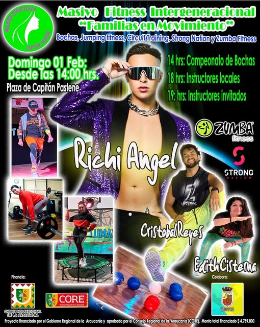 La Agrupación de Mujeres Deportistas de Capitán Pastene invita a un masivo Fitness Intergeneracional denominado » Familias en Movimiento