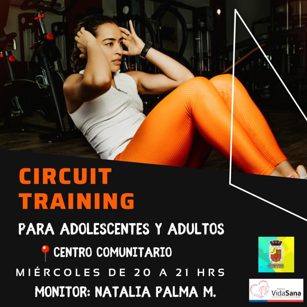 TALLER MODALIDAD CIRCUIT TRAINING EN LUMACO.