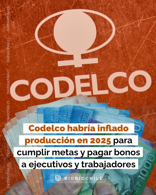Escándalo en Codelco: Auditoría detecta 20 mil toneladas «infladas» en producción de 2025