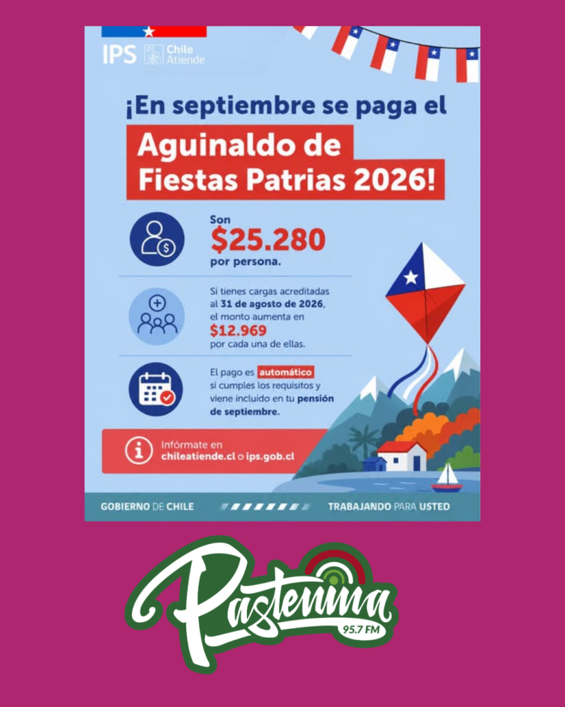 ¡A partir de septiembre se paga el Aguinaldo de Fiestas Patrias para personas pensionadas