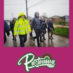Alcalde Richard Leonelli Contreras y Ministro de Vivienda IvanPoduje recorrieron puntos críticos afectados por las lluvias de la ciudad de Lumaco