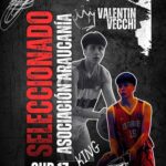 Valentin Vecchi Valenzuela, joven basquetbolista.