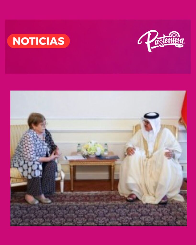 Bachelet se reúne con el canciller de Bahréin en el marco de su despliegue internacional por su candidatura a la ONU